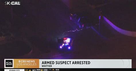 Barricaded Suspect Taken Into Custody In Whittier Cbs Los Angeles