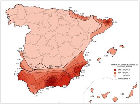 7 Mapa De Peligrosidad De La Norma Sismorresistente Ncse‐94 Download