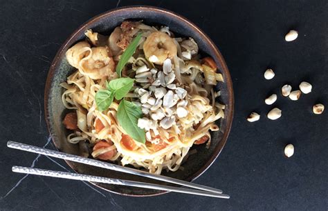 Pad Thaï aux scampis Une recette aux saveurs Thaïlandaise