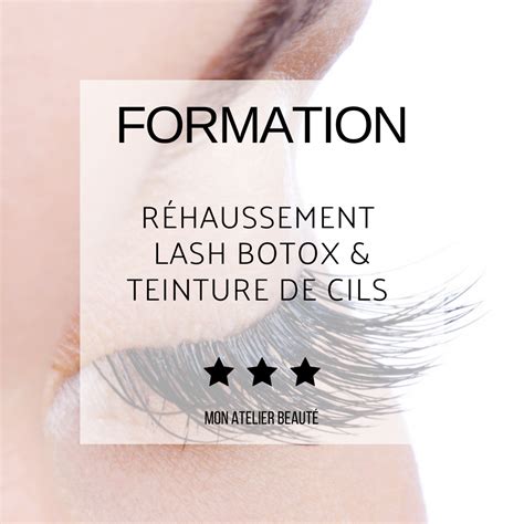 Formation Rehaussement Teinture De Cils Lash Botox E Learning