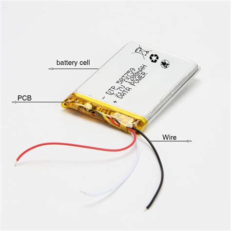 Li Polymer Battery 503759 3 7v 1200mah Rechargeable Lipo Battery DTP