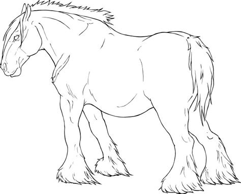 Free Draft Horse Coloring Pages - RyennPorter