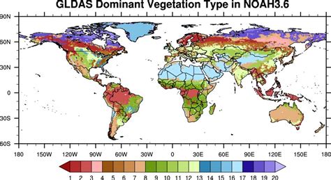 Gldas Vegetation Class Mask Ldas