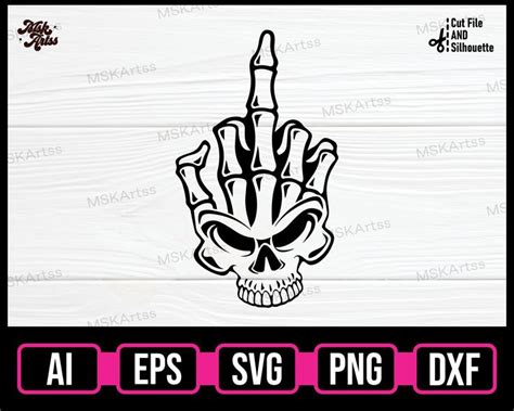 Middle Finger Skeleton Hand Svg Middle Finger Png Skeleton Svg