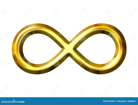golden infinity symbol vector illustration cartoondealercom