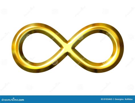 Symbole D Or De L Infini D Illustration Stock Illustration Du