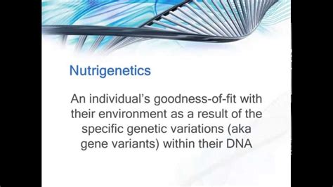 Nutritional Genomics Terms You Want To Know Youtube