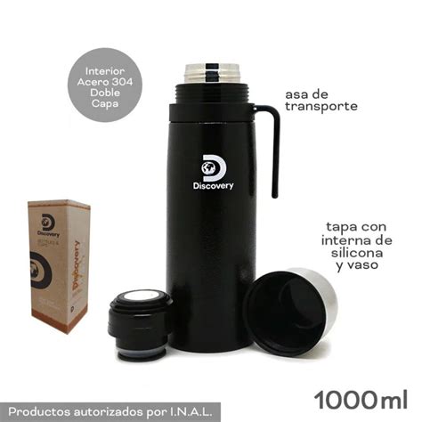 Termo Discovery T Lt C Negro Acero Inoxidable