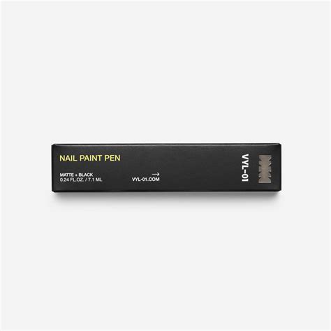 Nail Paint Pen Matte Black Vyl 01