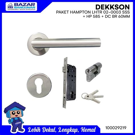 Jual Dekkson Paket Gagang Pintu Handle Set Hampton Lhtr Sss