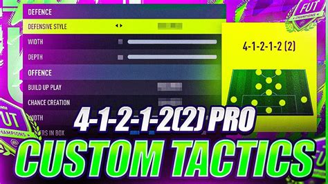 Fifa Pro Custom Tactics And Player Instructions Fifa