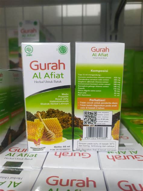 Sirup Gurah Al Afiat Original Madu Herbal Batuk Ml Lazada Indonesia