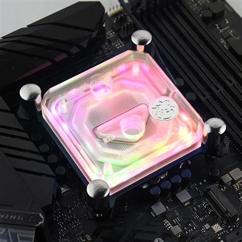 Bykski Cpu Water Block Rgb For Amd Ryzen Intel Supports V Pin V