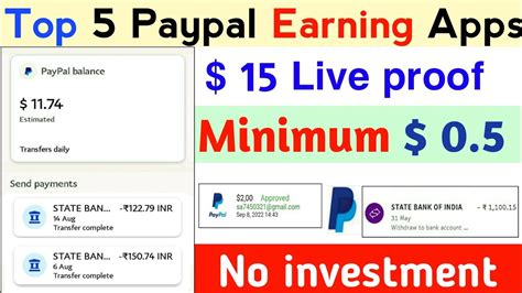 Top 5 Paypal Earning Apps For Android In India 2023 Paypal Earning