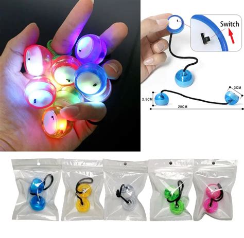 LED Piscando Bola YoYo Fidget Brinquedo Polegar Mandris Pacote Rolo De