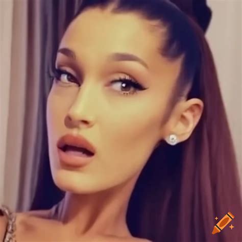 Selfie Of A Bella Hadid Ariana Grande Lookalike On Craiyon