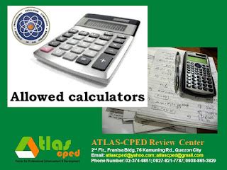 Allowed Calculators For Prc Board Exams Atlas Cdc Review Center