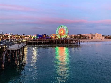 Cinco De Mayo Ferris Wheel Lighting At The Santa Monica Pier Pacific