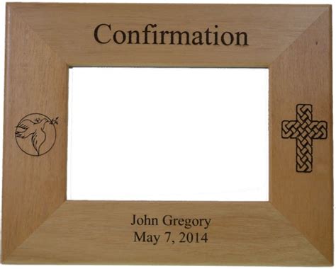 Confirmation Picture Frame Personalized Made Of Solid Red