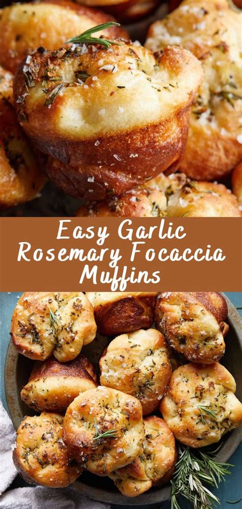 Easy Garlic Rosemary Focaccia Muffins Recipe In Cooking