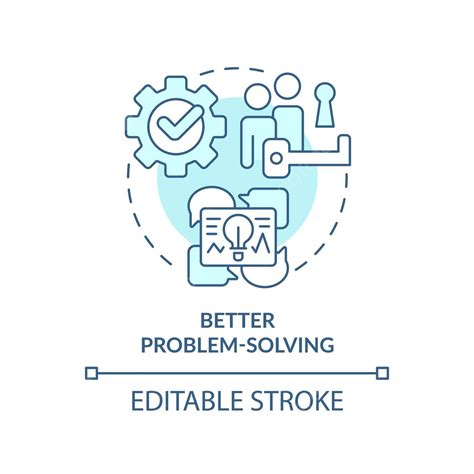 Better Problem Solving Turquoise Concept Icon Social Solution Icon