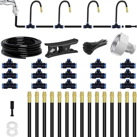 Amazon Kit De Riego Por Goteo Flexible De 49 21 Pies Sistema De