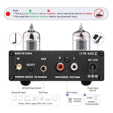 Buy AIYIMA A3 PRO GE5654 Tube Bluetooth Preamplifier And A08 PRO