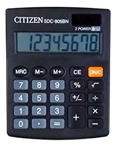 Calculadora Citizen De Escritorio Basica Sdc 805bn MercadoLibre