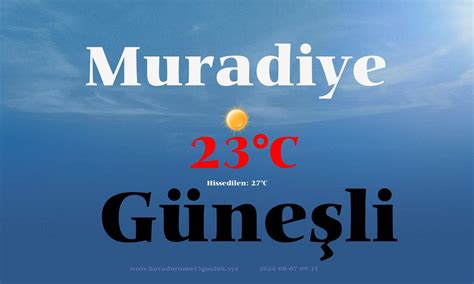 Van Muradiye Hava Durumu 15 Günlük