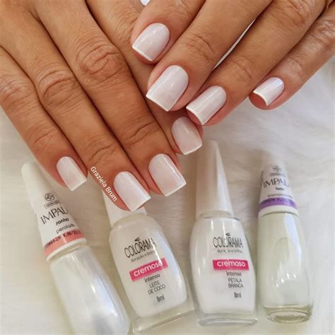 Ideias De Unha Com Esmalte Branco