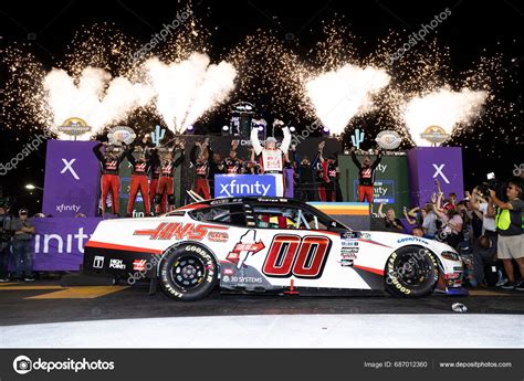 Cole Custer Celebrates Winning Nascar Xfinity Series Championship