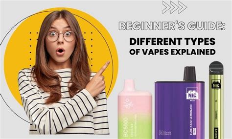 A Beginner's Guide: Different Types of Vapes Explained - Vape More Inc