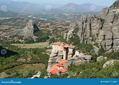 Monast Res De M T Ores En Gr Ce Image Stock Image Du Greece Montagne