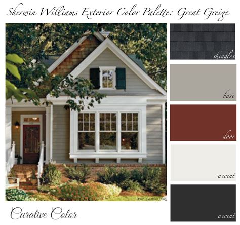 Great Greige Sherwin Williams Exterior Color Palette Etsy