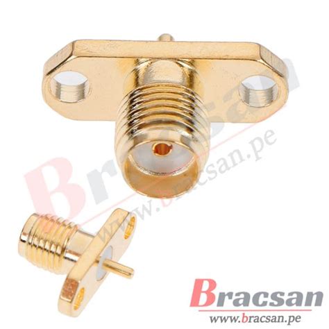 Conector Sma Hembra Para Montaje En Panel De Orificios Sma Kf