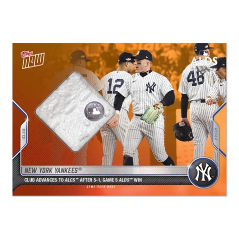 Game Used Base Relic To New York Yankees Mlb Topps Now