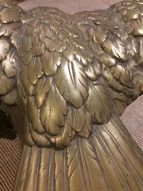 Impressive Brass Sculpture Of A Powerful Eagle At 1stdibs