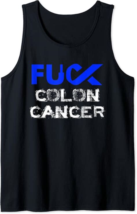 Amazon Fuck Colon Cancer Awareness Tank Top Clothing Shoes