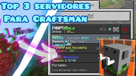 TOP 3 SERVIDORES PARA TU CRAFTSMAN 0 15 10 Craftsmanservidores