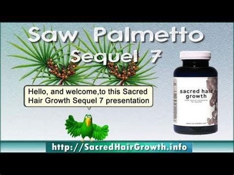 Sacred Hair Growth Saw Palmetto Sequel 7 Video for Best Hair Growth ...