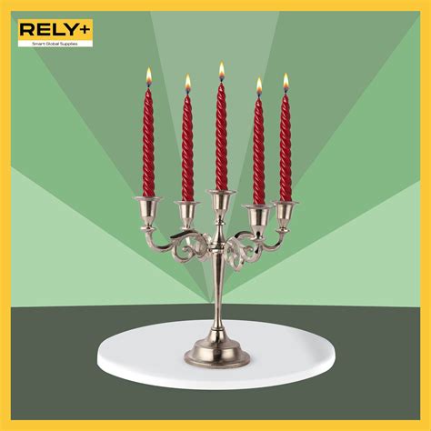 Rely Arm Metal Candelabra Candle Holder For Taper Candlesticks