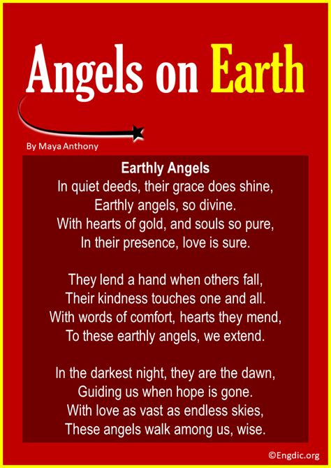 18 Short Inspirational Poems About Angels Engdic