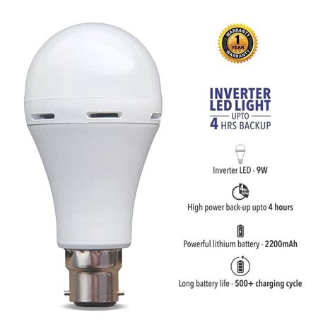 Spj Round Led Inverter Bulb W W Capacity At Rs Piece