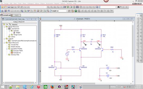 Pspice Schematics Online Pspice Schematics Version 9 1 Softw