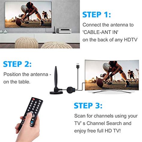 Rishuo Indoor Tv Antenna Indoor Digital Tv Antenna Miles With