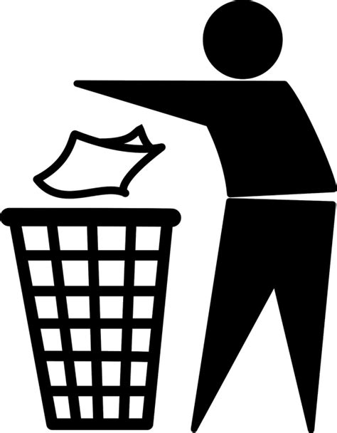 Man Throwing Trash · Free Vector Graphic On Pixabay