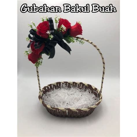 Gubahan Hantaran Bakul Buah Ready Made Shopee Malaysia