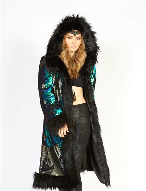 Dragon Queen Custom Luxury Faux Fur Coat For Festivals And Parties