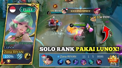 SOLO RANK DI LEGEND AWAL SEASON PICK LUNOXBUILD EMBLEM TERSAKIT