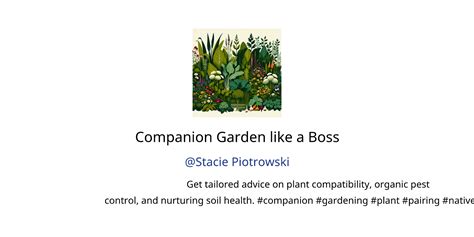 Companion Garden Like A Boss Gpts Author Description Features And